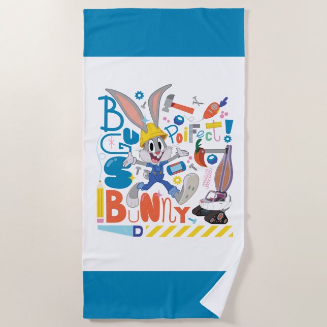 Toalla De Playa BUGS BUNNY BUILDERS™| BUGS BUNNY™ Herramientas de  (Anverso)
