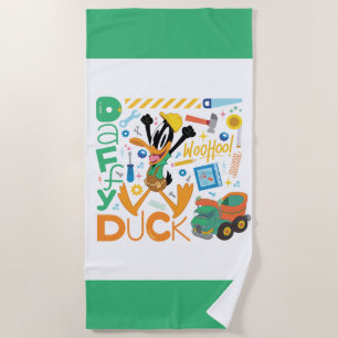 Toalla De Playa BUGS BUNNY BUILDERS™ DAFFY DUCK™ Herramientas de