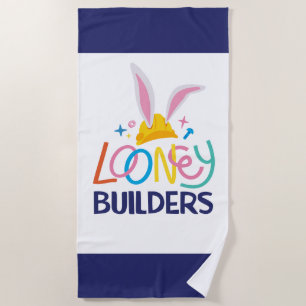 Toalla De Playa BUGS BUNNY BUILDERS™ Logotipo apilado de Gorra du