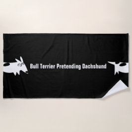 Toalla De Playa Bull Terrier Dachshund