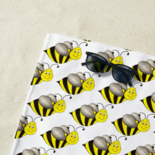 Toalla De Playa Bumble Bee Bumblebee Honeybee