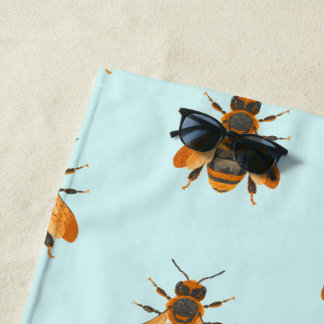 Toalla De Playa Bumble Bee de estilo antiguo - Inspirado en la épo