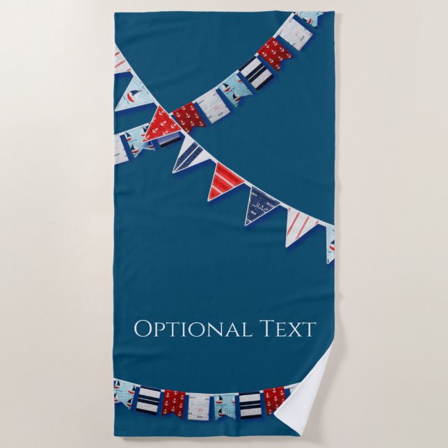 Toalla De Playa Bunting Nautical (Anverso)