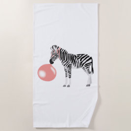Toalla De Playa Burbuja Gum Zebra