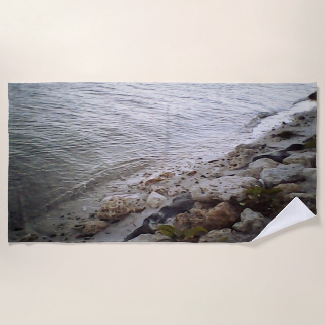 Toalla De Playa Burbujas En La Playa (Anverso)