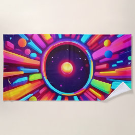 Toalla De Playa Burst nebulosa: Kaleidoscopio cósmico