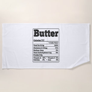 Toalla De Playa Butter Facts Ingredidids Divertidos Foodies Thanks