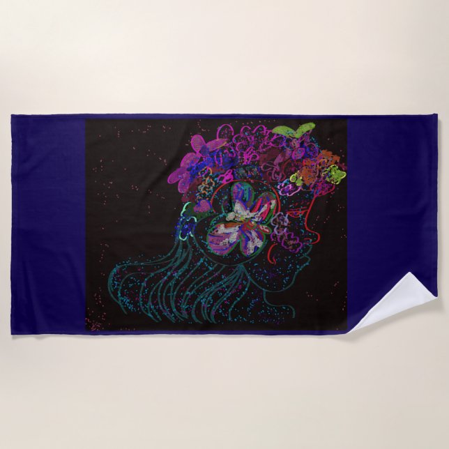 Toalla De Playa Butterfly Princess Beach Towel (Anverso)