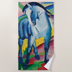 Toalla De Playa Caballo azul I de Franz Marc
