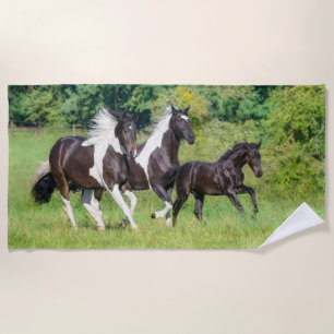 Toalla De Playa Caballo de Pinto de Barock con Gallopaje de Terner