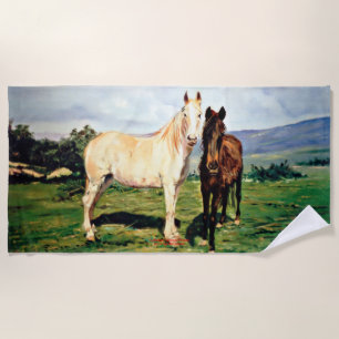 Toalla De Playa Caballos/Cabalos/Horses