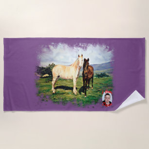 Toalla De Playa Caballos/Cabalos/Horses