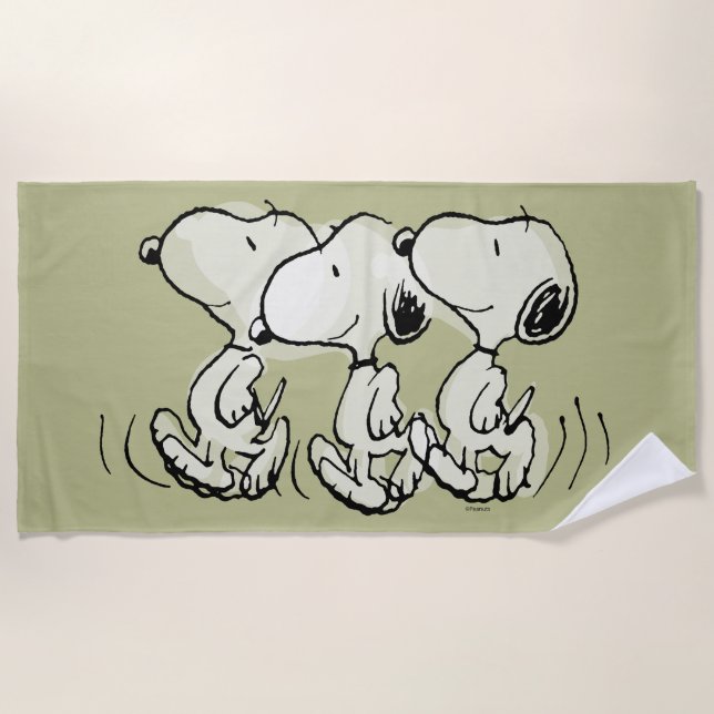 Toalla De Playa Cacahuetes | Escala de Snoopy (Anverso)