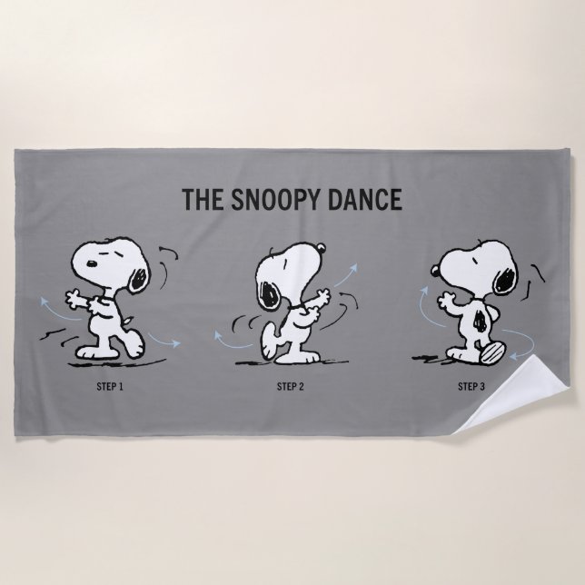 Toalla De Playa Cacahuetes | La danza Snoopy (Anverso)