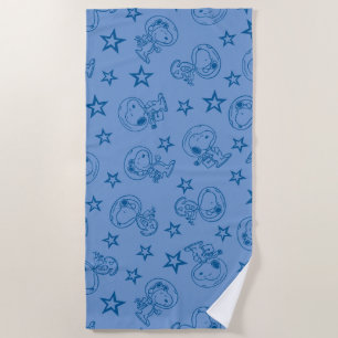 Toalla De Playa Cacahuetes Modelo de astronauta espacial azul Sn