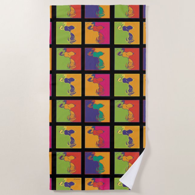 Toalla De Playa Cacahuetes | Noopia de arte pop moderno (Anverso)