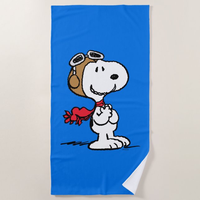 Toalla De Playa Cacahuetes | Snoopy El Hielo Volador (Anverso)