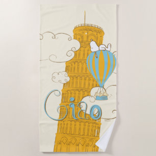 Toalla De Playa Cacahuetes   Snoopy & Woodstock Ciao