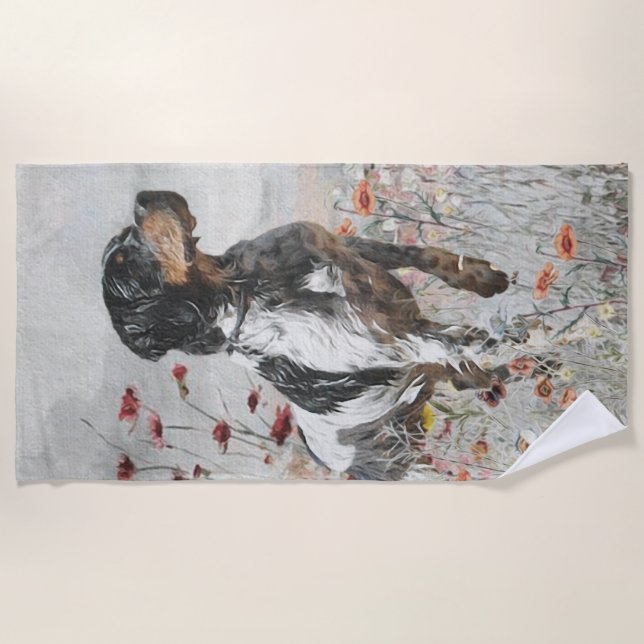 Toalla De Playa Cacería española en Bretaña (Anverso)