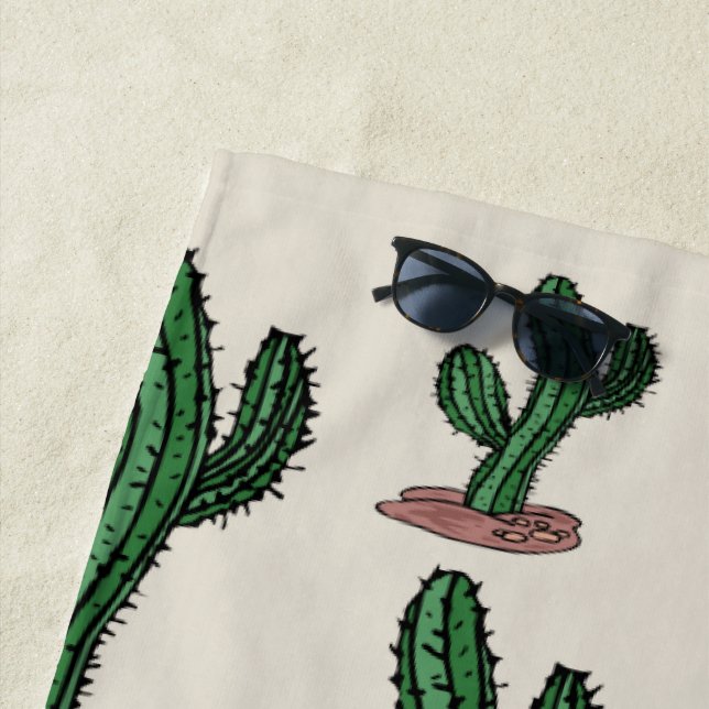 Toalla de playa Cactus (In situ)