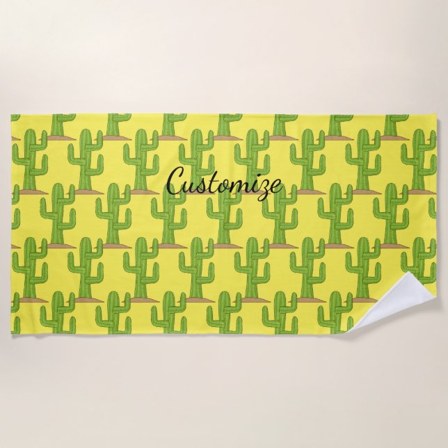 Toalla De Playa Cactus Thunder_Cove del Saguaro (Anverso)
