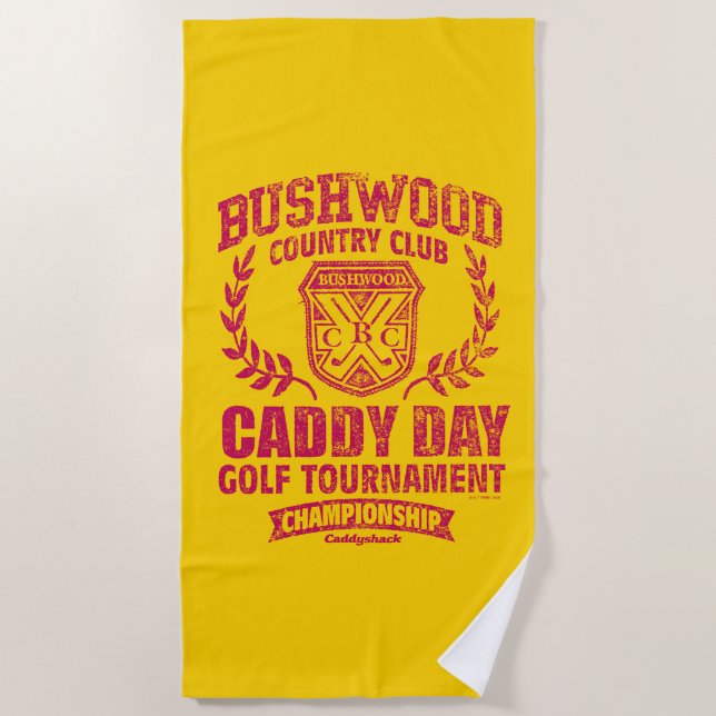 Toalla De Playa Caddyshack | Bushwood Country Club Caddy Day Golf (Anverso)