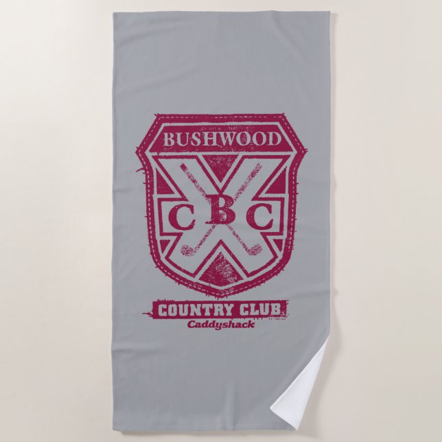 Toalla De Playa Caddyshack | Escudo del club de campo Bushwood (Anverso)