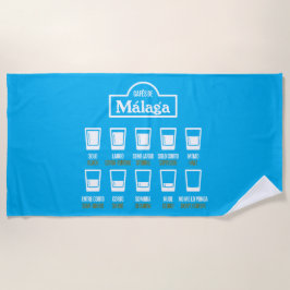 Toalla De Playa Cafés de Málaga