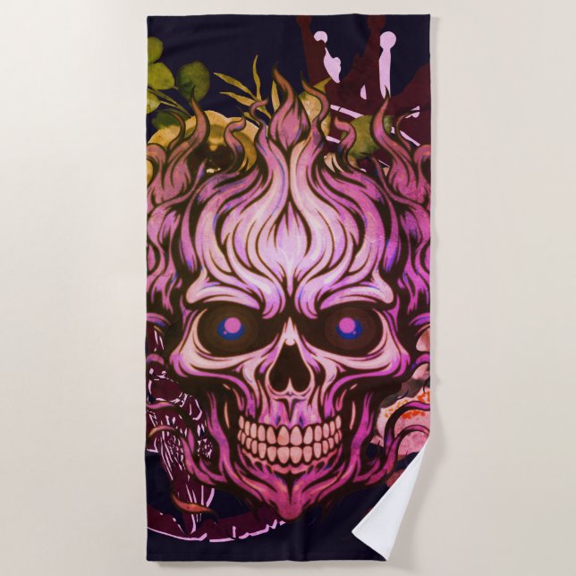 Toalla De Playa Calavera (Anverso)