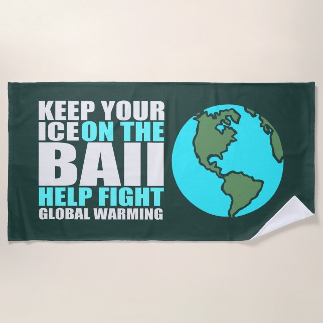 Toalla De Playa Calentamiento global (Anverso)