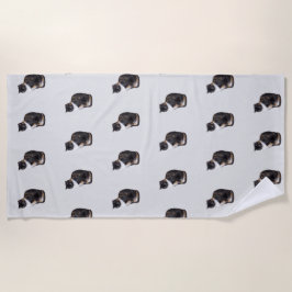 Toalla De Playa Calico Cat Posing