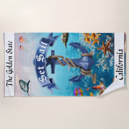 Toalla De Playa  California Summer Beach Trip