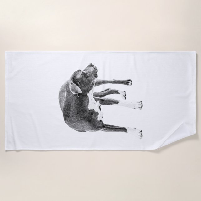 Toalla De Playa Calle del perímetro de la hoguera (Anverso)