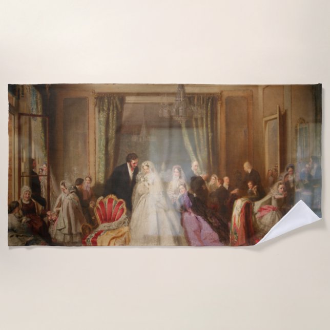 Toalla De Playa Cambio de Hogares (Vida Casada) (Regalo Boda) (Anverso)