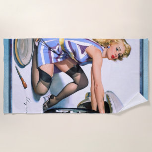 Toalla De Playa Cambio rápido por Gil Elvgren