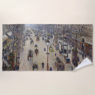 Toalla De Playa Camille Pissarro - Boulevard Montmartre, mañana