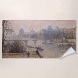 Toalla De Playa Camille Pissarro - El Sena y el Louvre