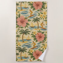 Camisa hawaiana de impresión descolorida de mediad