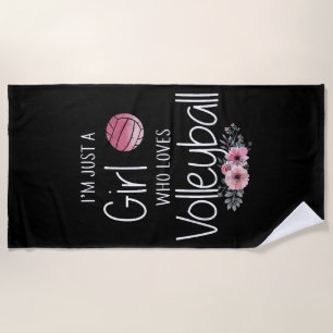Toalla De Playa Camisas De Voleibol Para Las Adolescentes Chicas