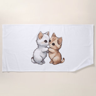 Toalla De Playa Camiseta Clásica Cute Munchkin Cat