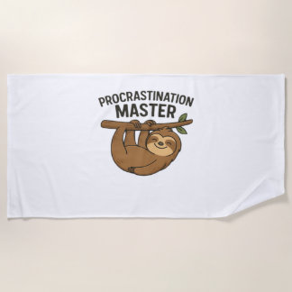 Toalla De Playa Camiseta clásica Procrastination Master