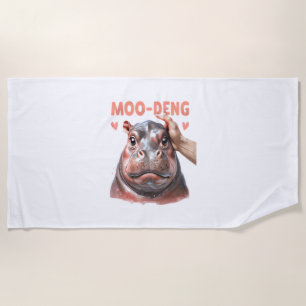 Toalla De Playa Camiseta Cute Moo Deng