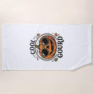 Toalla De Playa Camiseta de calabaza genial grabado vintage Hallow