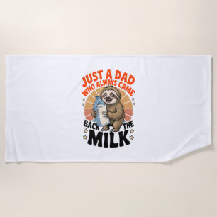 Toalla De Playa camiseta del día del padre con pereza