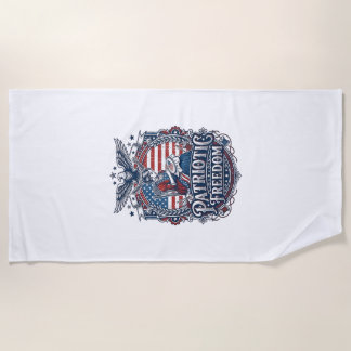 Toalla De Playa Camiseta gráfica vectorial de costura cruzada patr