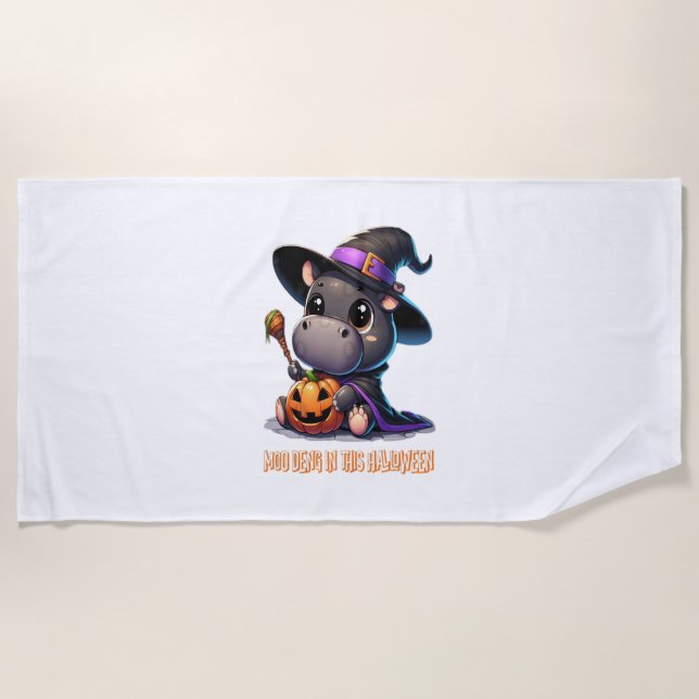 Toalla De Playa Camiseta MOO DENG WITCH (Anverso)
