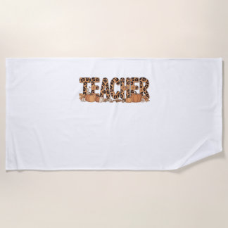 Toalla De Playa camiseta sobredimensionada del profesor