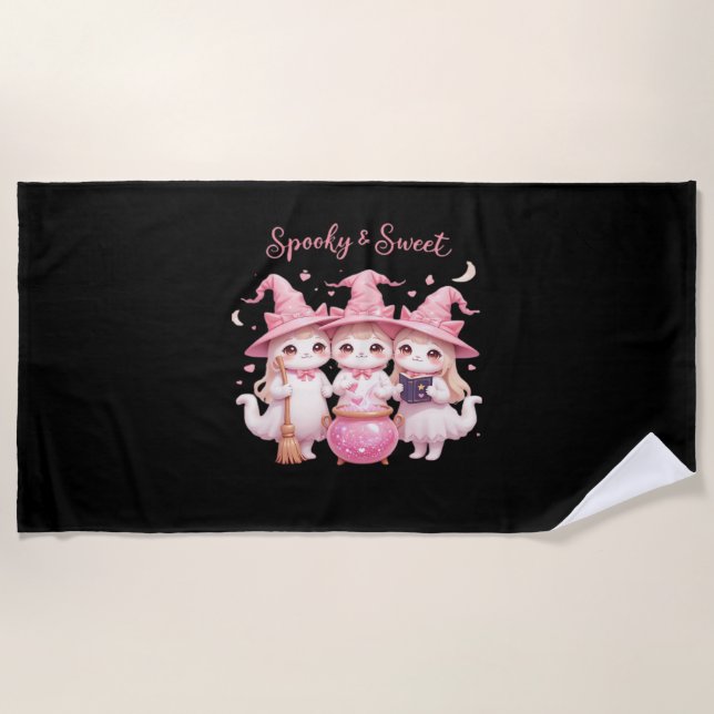 Toalla De Playa Camiseta sobredimensionada para gato espumoso y du (Anverso)