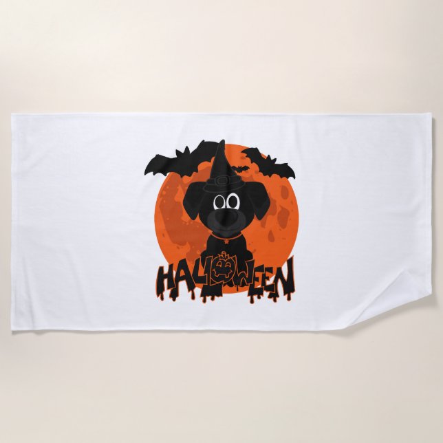 Toalla De Playa Camisetas de Halloween (Anverso)