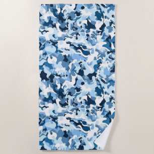 Toalla de playa - Camo azul